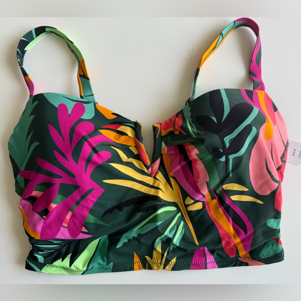 Soma v-wire cropped Bikini Top - Size M